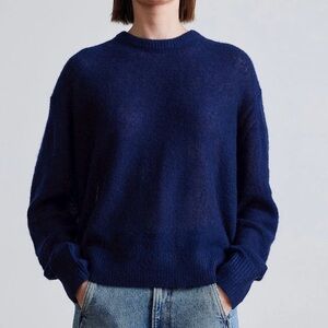 Apiece Apart Softest Tissue Sweater Navy Blue XS